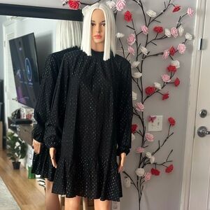 GAP Black Skirt with Textured Fabric